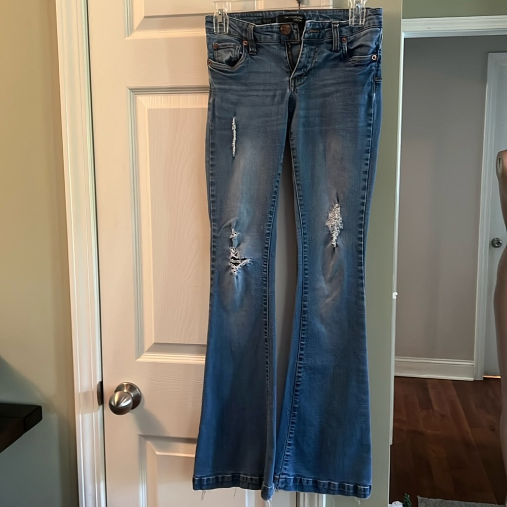 Underground soul, skinny flare jeans. Size 0.